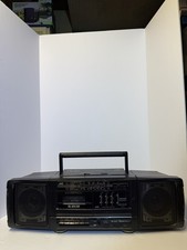 JVC PC-90 Boombox AM FM Tape Super Bass Horn Portable Component System Tested picture