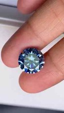 1 Ct Natural Royal Blue Diamond Round Cut VVS1 D Grade Certified 1 Free Gift H25 picture