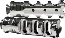 Accutronix Chrome Muzzle Break Shifter Peg Heel/Toe Harley & Custom Application picture