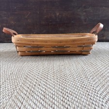 Longaberger 1992 Heartland Cracker Basket Signed With Protector picture