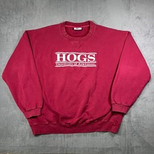 VTG The Game Sweatshirt Red Mens XL Hogs University Of Arkansas Razorbacks 90s picture