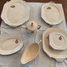 Vintage Leigh Ware Pottery MAYFAIR  Art Deco - serving set picture