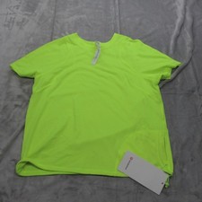 Lululemon Shirt Women 6 Yellow Lightweight Cinch Hem Hiking Tee Run Jog NWD READ picture
