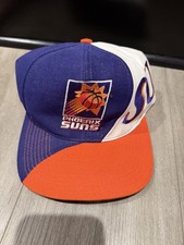 Vintage 90s Phoenix Suns Drew Pearson Wave NBA Snapback Hat Cap Twill Rare Swirl picture