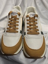 Calvin Klein Jeans Men’s White, Tan & Black Low-Top Sneakers picture