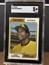 1974 Topps #456 Dave Winfield RC SGC 5 EX+ Padres HOF picture