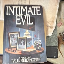 Paul Reidinger Intimate Evil HC 1989 Fiction Novel Dust Jacket Vintage picture