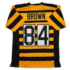Autographed/Signed Antonio Brown Pittsburgh Bumble Bee Jersey JSA COA picture