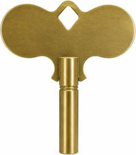 Early Chelsea Brass Clock Winding Key for Marine Ship Clocks, Size #5 picture
