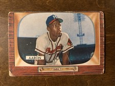 1955 Bowman Hank Aaron #179  picture