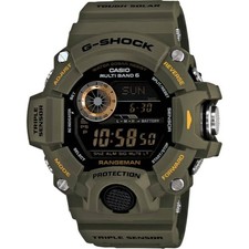 G-SHOCK RANGEMAN GW9400-3 Military Green Triple Sensor Solar Digital Watch  picture