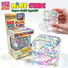 NeeDoh Squishy Needoh  Holographic Ribbon Squishy Rainbow SUPER RARE picture