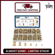 High-Quality 240 Pcs Zinc Plated Rivnuts Insert Set – 6 Sizes for All Needs picture