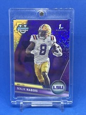 MALIK NABERS ROOKIE PURPLE DIAMOND Chrome RC Card - LSU TIGERS NFL DRAFT GIANTS picture