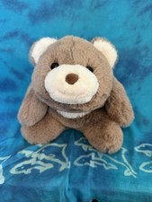 Vintage GUND Taupe Snuffles Fat Teddy Bear 6050371 10” EUC Plush Stuffed Animal picture