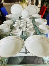VINTAGE 65pc SPRINGTIME Fine China Set for 8-9 International Silver #326 picture
