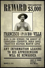 Wanted Francisco Pancho Villa Cool Wall Art Print Poster 16x24 picture