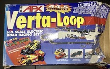 AFX Verta-Loop H.O. Scale Electric Road Racing Set Incomplete Damaged Box  picture