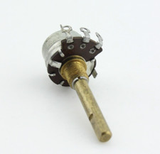 Vintage 1963 Stackpole 500K Audio Taper SPST Switch D Shaft Potentiometer Qty 1 picture