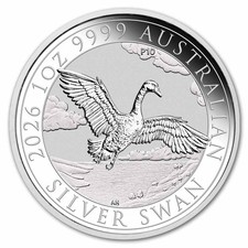 2026 Australia 1 oz Silver 10th Anniversary Swan BU picture