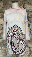 Anthropologie Conditions Apply Multi-Color Geode Women’s Mini-Dress/Tunic Sz. XS picture