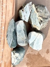 Rough, rocks lot cut green serpentine Jasper cabbing lapidary picture