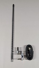 New 2ft CB Antenna Kit with Cable and Mount(s) - Black - MADE IN U.S.A. picture