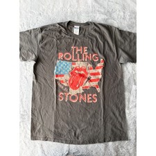 NWOT Junk Food The Rolling Stones Tour 81 USA Graphic T-Shirt Gray Medium picture