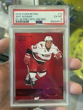 2012 Fleer Retro #13 Jeff Skinner Precious Metal Gems Red /100 PSA 6 EX-MT SSP picture