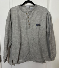 Vintage Pro Edge UCLA Bruins Henley Fleece Sweatshirt XL Gray picture