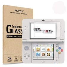 AKWOX [2-Pack] for New 3DS Tempered Glass Top LCD Screen Protector with HD...  picture