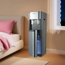 Bottom Loading Water Dispenser Hot Cold Water 304 Stainless Steel Dark Gray Home picture