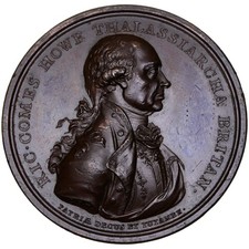 GREAT BRITAIN Admiral Richard Howe 1794 bronze Medal / Glorious First of June picture
