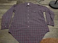 Vintage Brooks Brothers Makers Shirt Mens 16-R Red Plaid Button Down USA Made picture