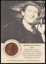 SPENCER TRACY -1937 Original Lincoln WHEAT CENT Coin Card- 