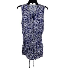 LAMade Blue Patterned Romper Small New picture