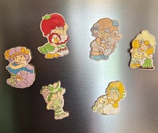 Rare Lot Of 6 Vintage Strawberry Shortcake Vinyl Magnets Various LOOK picture