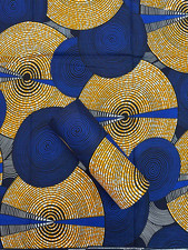 High Quality Concentric Circle African Wax Print/African Fabric/Multicolor-6 Yds picture