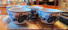 Pier 1 Set Of 4 Hand painted Porcelain Tea Set picture