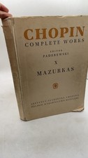 Chopin Complete Works Mazurkas Fryderyk Chopin Hardcover null 1961 picture