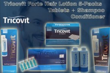 TRICOVIT Forte Hair Lotion Monthly 5-Pack Shampoo + Conditioner + Tablets  picture