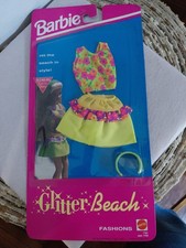 1992 Mattel Barbie Doll Glitter Beach Fashions Outfit Set #7781 NRFP picture