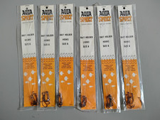 6 packs Vintage Aqua Sport Snelled Fishing Hooks. Bait holder size 6. Rare hooks picture