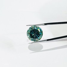 Huge 7-8 cts Fancy Blue Lab Created Diamond VVS1 Certified  Jewelry Making picture