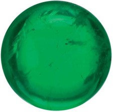 Natural Fine Green Emerald - Round Cabochon - Brazil - AAA Grade picture