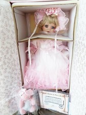 DONNA RUBERT RUSTIE 24 in BUNNIE PORCELAIN PINK TODDLER DOLL WELDEN MUSEUM NRFB picture
