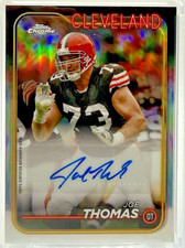 2024 Topps Chrome Auto Joe Thomas #BA-JT Auto HOF Browns picture