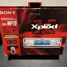 Sony CDX-MP70 Single Din Car Stereo Old School Vintage Retro Car Stereo works  picture