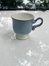 Denby England Langley Castile Blue Footed Tea, Coffee Cup 3 3/8” Tall picture