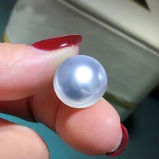 Huge 13mm Natural South Sea Genuine White Round Loose Pearl Undrilled 12 picture